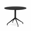 Hay AAT 20 Table -vitra shop 1934131009000 AAT 20 dia80xH73 black linoleum tabletop black frame