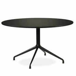 Hay AAT 20 Table -vitra shop 1934421009000 AAT20 dia128xH73 black linoleum tabletop black frame