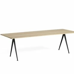 Hay Pyramid Table 02 -vitra shop 1955171509000 Pyramid Table 02 L250xW85 Frame black Top oak matt lacquered