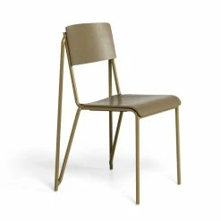 Hay Petit Standard Dining Chair 13 Hay Petit Standard Dining Chair -vitra shop 936857 Petit Standard clay stained oak veneer seat and back clay powder coated steel base