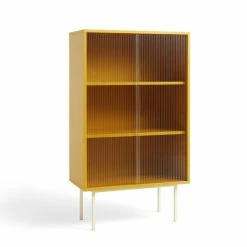 Hay Colour Cabinet Tall -vitra shop 945630 Colour Cabinet Tall w glass doors yellow e1662390443952