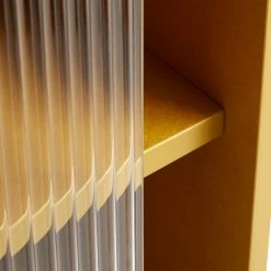 Hay Colour Cabinet Tall -vitra shop 945630 Colour Cabinet Tall w glass doors yellow detail 04