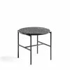 Hay Rebar Side Table ⌀45 -vitra shop AA704 A390 AB08 Rebar Round Side Table with marble top dia45 x H405 soft black frame