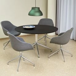 Hay AAT 20 Table -vitra shop AAC 121 Remix 133 PC Pendant Lamp emerald green alu base AAT 20 black linoleum alu frame
