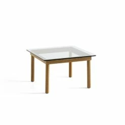 Hay Kofi Coffee Table 60×60 -vitra shop AB203 A818 AE44 Kofi 60x60 clear glass tabletop wb lacquer oak frame