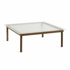 Hay Kofi Coffee Table 100×100 13 Hay Kofi Coffee Table 100×100 -vitra shop AB204 A820 AE46 Kofi 100x100 clear reeded glass tabletop wb lacquer walnut frame scaled 1