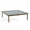 Hay Kofi Coffee Table 120×120 -vitra shop AB204 A821 AE47 Kofi 120x120 grey tinted glass tabletop wb lacquer walnut frame 2 scaled 1