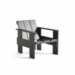 HAY Crate Lounge Chair -vitra shop AD118 C943 Crate Lounge Chair black wb lacquer pinewood