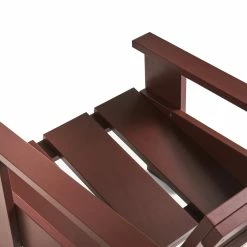 HAY Crate Lounge Chair -vitra shop AD118 C946 Crate Lounge Chair iron red wb lacquer pinewood detail 03