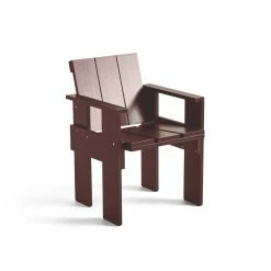 HAY Crate Dining Chair -vitra shop AD119 C946 Crate Dining Chair iron red wb lacquer pinewood