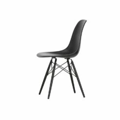 Vitra DSW Eames Plastic Chair -vitra shop Black Black DSW Eames Side chair