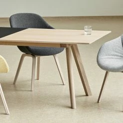 Hay CPH30 Extendable Dining Table -vitra shop CPH Extendable Table AAC123 Soft Duo wb lacquer oak base uph. front Hallingdal 116 back Remix 133