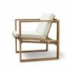 Carl Hansen BK11 Outdoor Lounge Chair With Cushion -vitra shop Carl Hansen BK11 Outdoor Lounge Chair Canvas Cushion