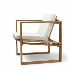 Carl Hansen BK11 Outdoor Lounge Chair With Cushion