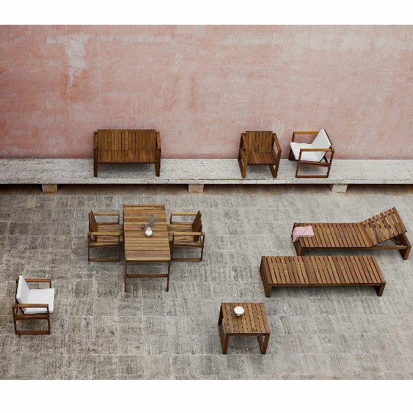 Carl Hansen BK11 Outdoor Lounge Chair With Cushion 5 Carl Hansen BK11 Outdoor Lounge Chair With Cushion - Image 3