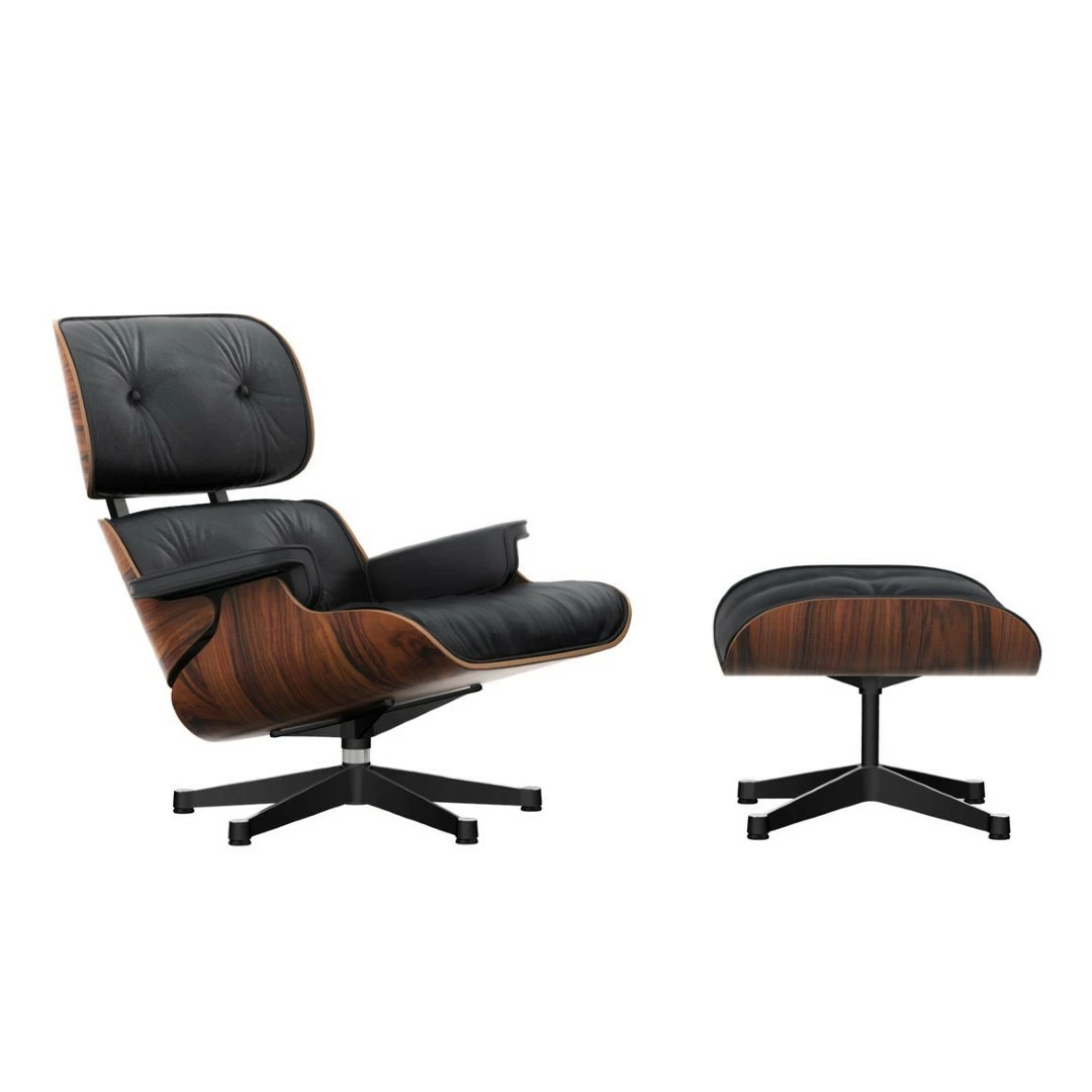 Vitra Eames Lounge Chair & Ottoman Santos Palisander 3 Vitra Eames Lounge Chair & Ottoman Santos Palisander