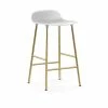 Normann Copenhagen Form Bar Stool Brass -vitra shop Form Stool White NC