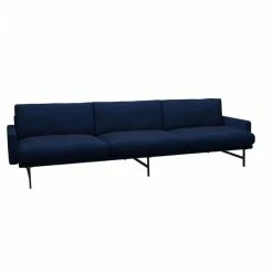 Fritz Hansen Lissoni 3 Seater Sofa -vitra shop Fritz Hansen Navy Lissoni Sofa 3 seat sofa