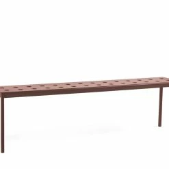 Hay Balcony Outdoor Bench -vitra shop Hay Balcony Outdoor Bench Iron Red Length1655