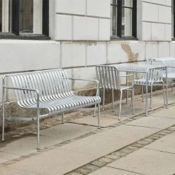 Hay Palissade Armchair – Hot Galvanised Steel -vitra shop Hay Palissade Armchair Hot Galvanized Steel Lifestyle1