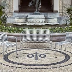 Hay Palissade Chair – Hot Galvanised Steel -vitra shop Hay Palissade Chair hot galvanised steel lifestyle