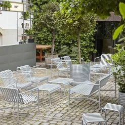 Hay Palissade Ottoman – Hot Galvanised Steel -vitra shop Hay Palissade Ottoman Hot Galvanised Steel Lifestyle2 2