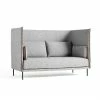 Hay Silhouette High Backed 2 Seat Sofa With Piping 2 Hay Silhouette High Backed 2 Seat Sofa With Piping -vitra shop Hay Silhouette Sofa High Back Grey Hallindal 130