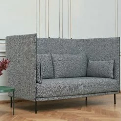 Hay Silhouette High Backed 2 Seat Sofa With Piping -vitra shop Hay Silhouette Sofa High Back Lifestyle