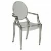 Kartell Louis Ghost Armchair In Smoke Grey -vitra shop Kartell Louis Ghost Grey