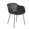 Muuto Fiber Armchair Tube Base -vitra shop Muuto Fiber Armchair Tube Base Black