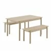Muuto Linear Wood Table -vitra shop Muuto Linear Wood Table and Bench 1 1