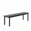 Muuto Outdoor Linear Steel Bench 170cm 1 Muuto Outdoor Linear Steel Bench 170cm -vitra shop Muuto Outdoor Linear Steel Bench Black 170cm