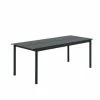 Muuto Outdoor Linear Steel Table 200cm 2 Muuto Outdoor Linear Steel Table 200cm -vitra shop Muuto Outdoor Linear Steel Table Black 200cm