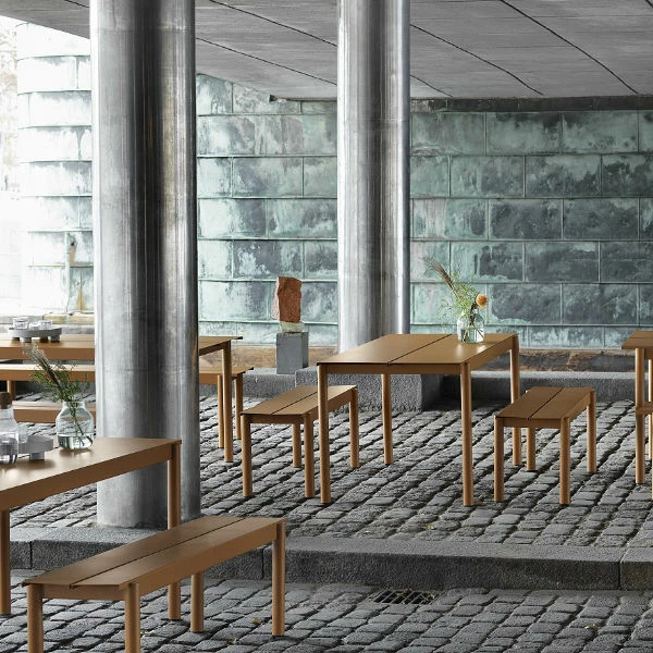 Muuto Outdoor Linear Steel Table 140cm 6 Muuto Outdoor Linear Steel Table 140cm - Image 4