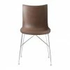 Kartell P/Wood Chair Chrome 2 Kartell P/Wood Chair Chrome -vitra shop PWood chair dark wood chrome