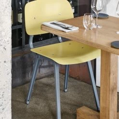 Hay Revolt Chair -vitra shop Revolt biscotti seat and back ocean steel base