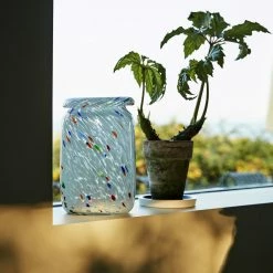 Hay Roll Neck White Dot Splash Vase -vitra shop SplashVaseRollNeckMwhitedot 1