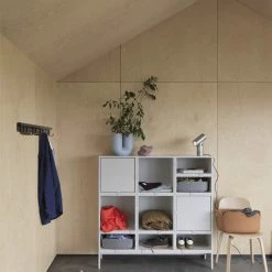 Muuto Stacked Storage System -vitra shop Stacked grey coil coat rack black 100 restore tray grey visu chair restore burnt orange ply rug muuto org 150 scaled 1