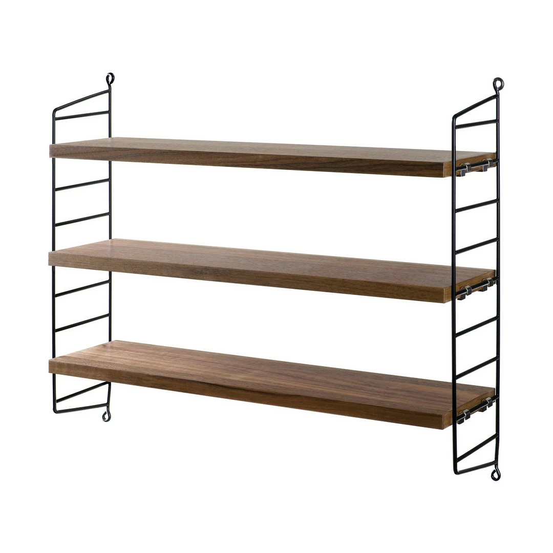 String Pocket Shelving – Walnut 3 String Pocket Shelving – Walnut