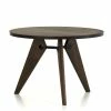 Vitra Gueridon Dining Table Solid Dark Oak -vitra shop Vitra Gueridon Table Smoked Oak