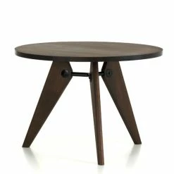 Vitra Gueridon Dining Table Solid Dark Oak