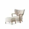 &Tradition Wulff ATD2 Lounge Chair & Ottoman 1 &Tradition Wulff ATD2 Lounge Chair & Ottoman -vitra shop Wulff ATD2ATD3 Oiled Oak w. Sheepskin Moonlight 1