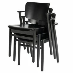 Artek Domus Chair 14 Artek Domus Chair -vitra shop artek domus chair stained black finish stacked
