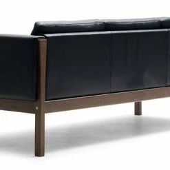 Carl Hansen CH163 Sofa -vitra shop carl hansen ch163 three seater sofa black leather