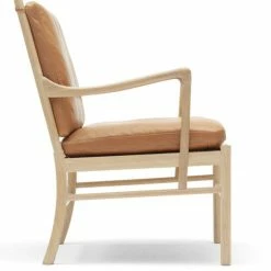 Carl Hansen OW149 Colonial Chair White Oiled Oak 9 Carl Hansen OW149 Colonial Chair White Oiled Oak -vitra shop carl hansen ow149 lounge chair oak tan leather