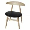 Carl Hansen CH33 Dining Chair -vitra shop ch33 chair soaped oak with leather seat