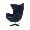 Fritz Hansen Egg™ Lounge Chair -vitra shop fritz hansens choice egg dark blue leather piping burnished base 1024x1024 1 1
