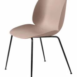 Gubi Beetle Dining Chair Unupholstered Black Conic Base -vitra shop gubi beetle dining chair unupholstered black conic base sweet pink seat