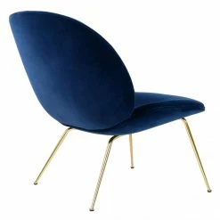 Gubi Beetle Lounge Chair Velvet & Brass 5 Gubi Beetle Lounge Chair Velvet & Brass -vitra shop gubi beetle lounge chair navy velvet