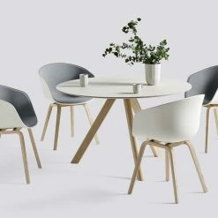 Hay Copenhague Round Table CPH20 -vitra shop hay about a chair aac22 front upholstery surface by hay cream white with round table